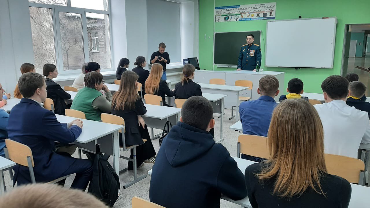 Встреча с ветераном СВО Ренатом Аминовым.